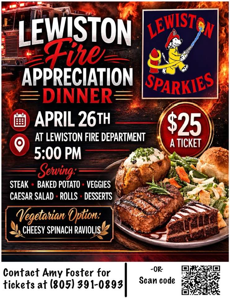 Featured image for “Lewiston Fire Appreciation Dinner”